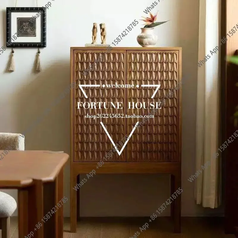 

Американский пристенный шкаф из массива дерева для столовой, модный, в средневековом стиле, для гостиной, домашний шкафчик, французский настенный шкаф X