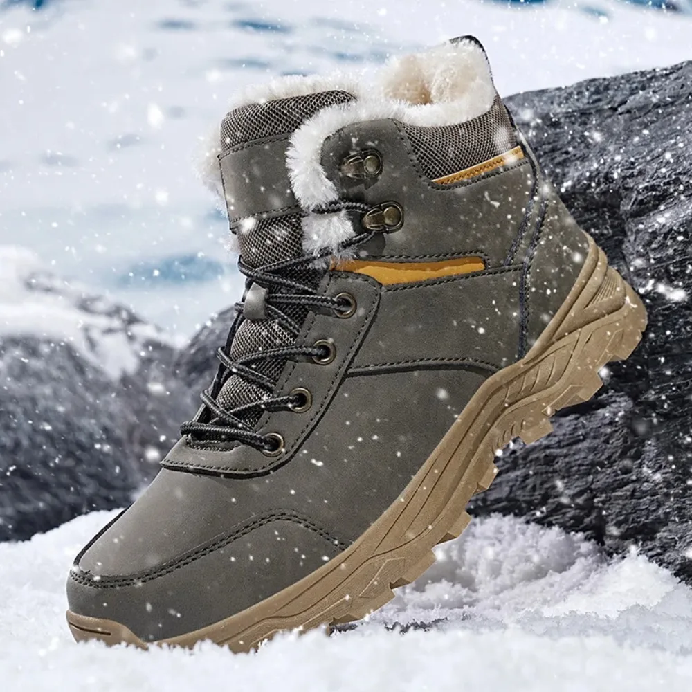 

2025 Winter Luxury Shoessnow boots men winter boots keep warm plush boots hiking boots men casual shoes men mountain snow boots