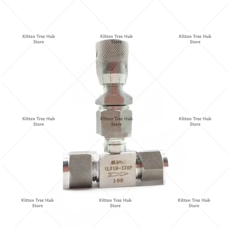 304 Stainless Steel Double Ferrule Micro Regulating Valve 6mm 8mm 10mm Micrometering Needle Valve with Scale