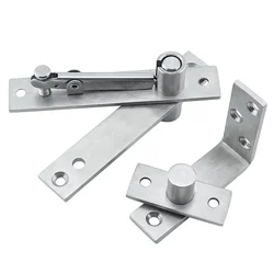 Stainless Steel 360 Degree Wooden Door Hinges L-Positioning Door Shaft Hidden Shaft Swivel Hinges