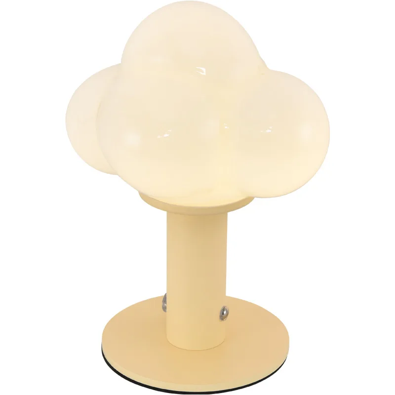 Cross-border New Internet Celebrity Decoration Cloud Touch Table Lamp Portable Mushroom Charging Cream Korean Style Night Light