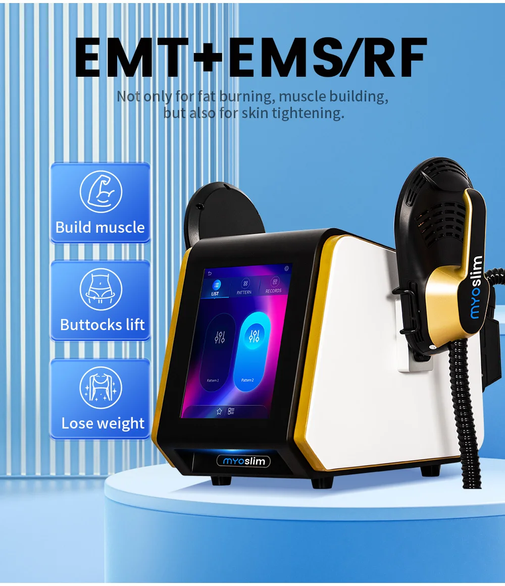 

Myoslim RF машина для моделирования тела, часть ручки, стимулятор мышц, сжигание жира, ягодицы, тазовой подушки, бесплатная доставка