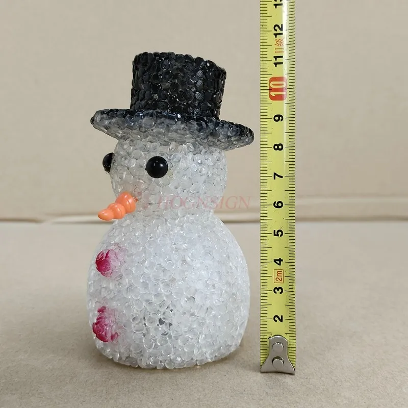 Met USB-stekker Led Klein licht Schilderen Kristal Sneeuwpop Kerstmis Unisex Film- en tv-speelgoed Kunststof Elektronisch knipperend 2021