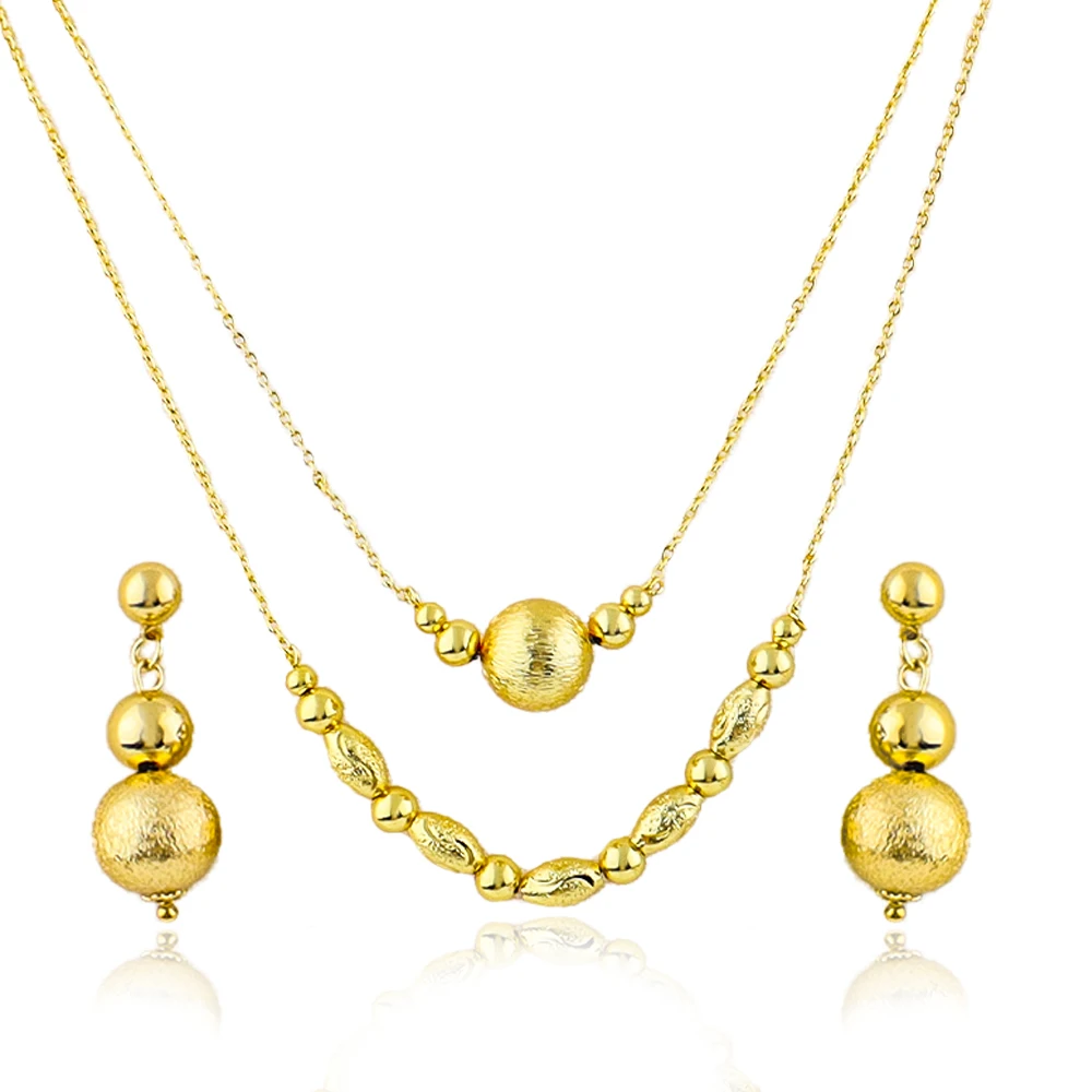 Women's Delicate Necklace & Earring Set, Elegant Gift for Parties