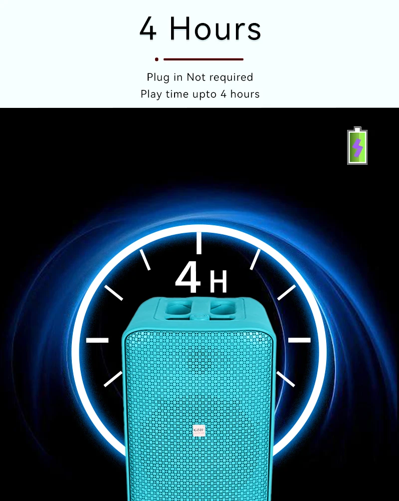 GRF POP3 مكبر صوت بخاصية البلوتوث قابل للنقل تشغيل الصوت صندوق تشغيل الموسيقى TWS Technology Dual EQ OTG مكبر صوت تسجيل رقمي