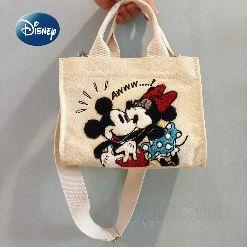 

Disney Mickey New Mini Women's Handbag Cartoon Fashion Women's Mini Shoulder Bag Embroidery High Quality Casual Women's Bag