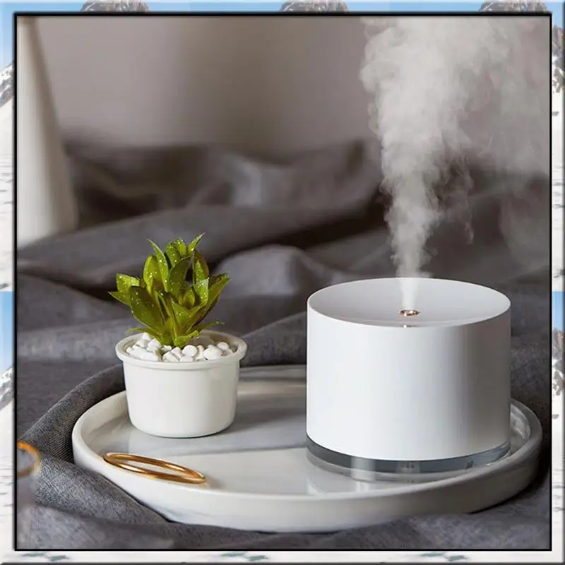 AS59 -Portable Electric Humidifiers Diffuser USB Rechargeable Cool Mist Maker Night Lamp For Home