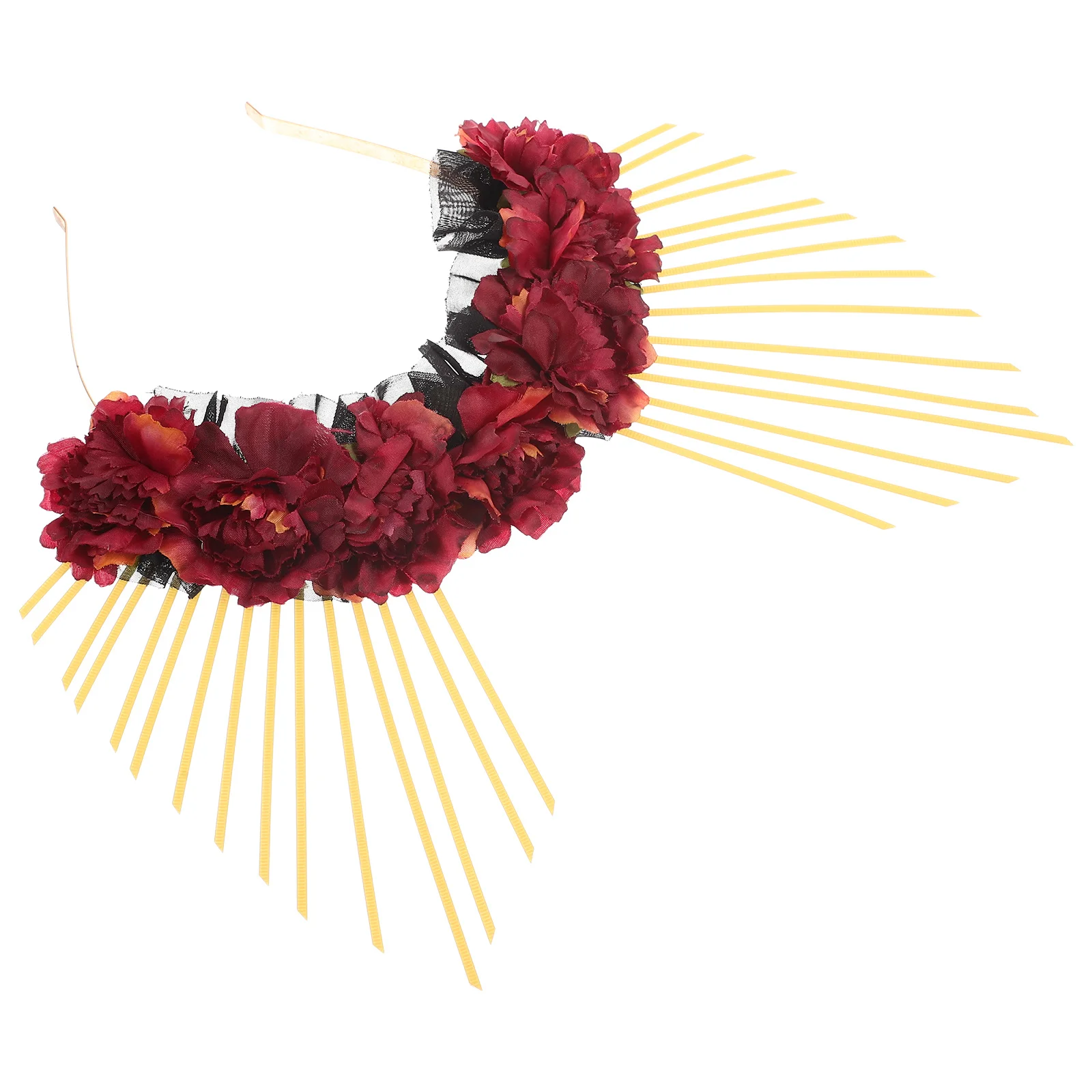 

Elegant Hair Band Flexible Comfortable Wedding Party Cosplay Festival Headwear Accessory Decorative Headband Mary