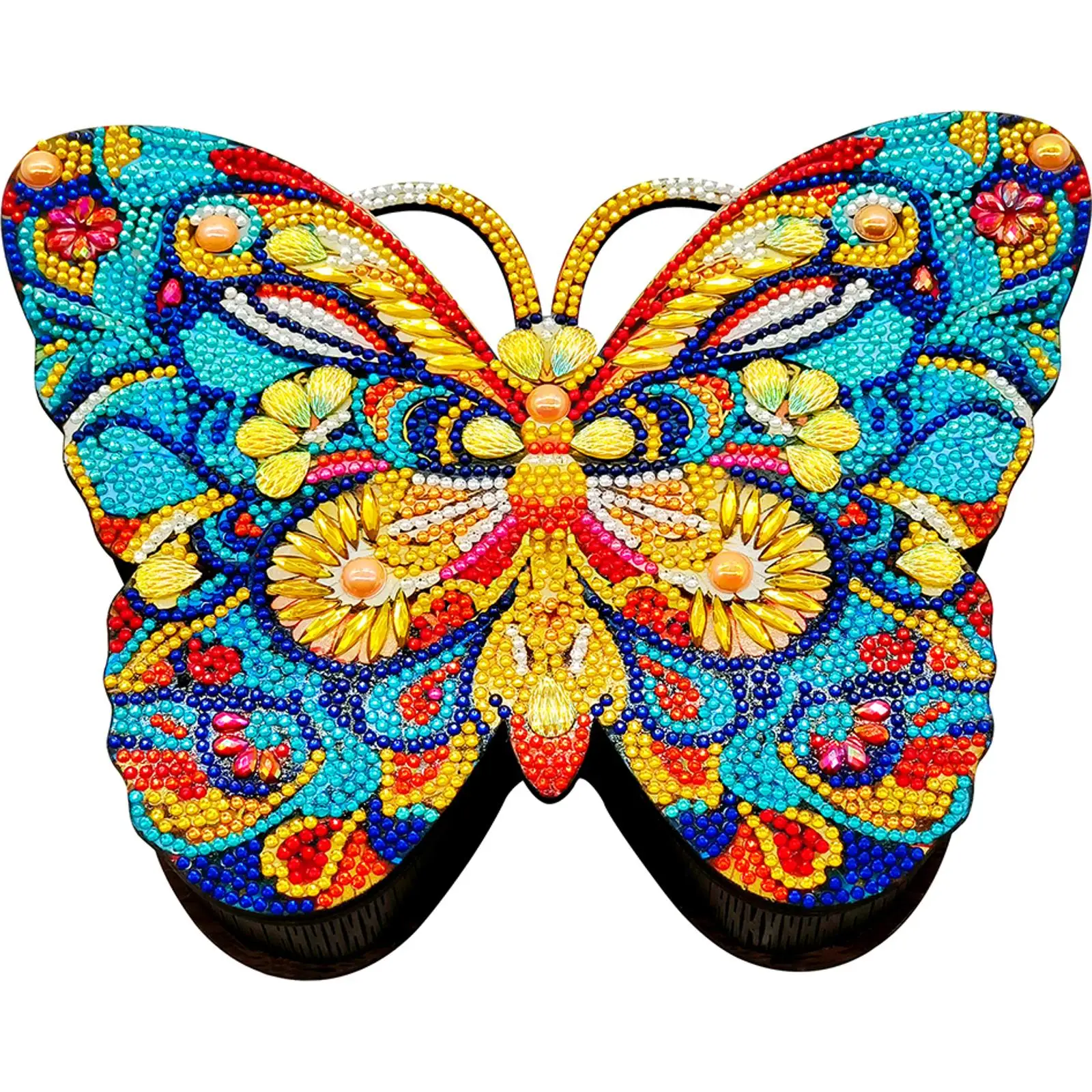 

Деревянный органайзер для украшений с алмазной мозаикой: бабочка, кристаллы, стразы, мандала, сердце, роза для взрослых