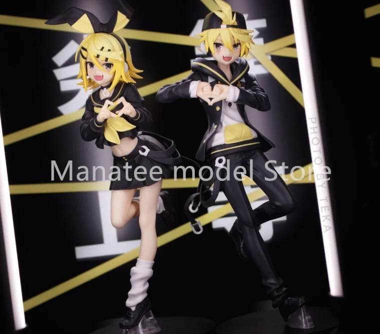 Good Smile Company Original Kagamine Len and Kagamine Rin PVC Action Figure Anime Model Toys Collection Doll Gift