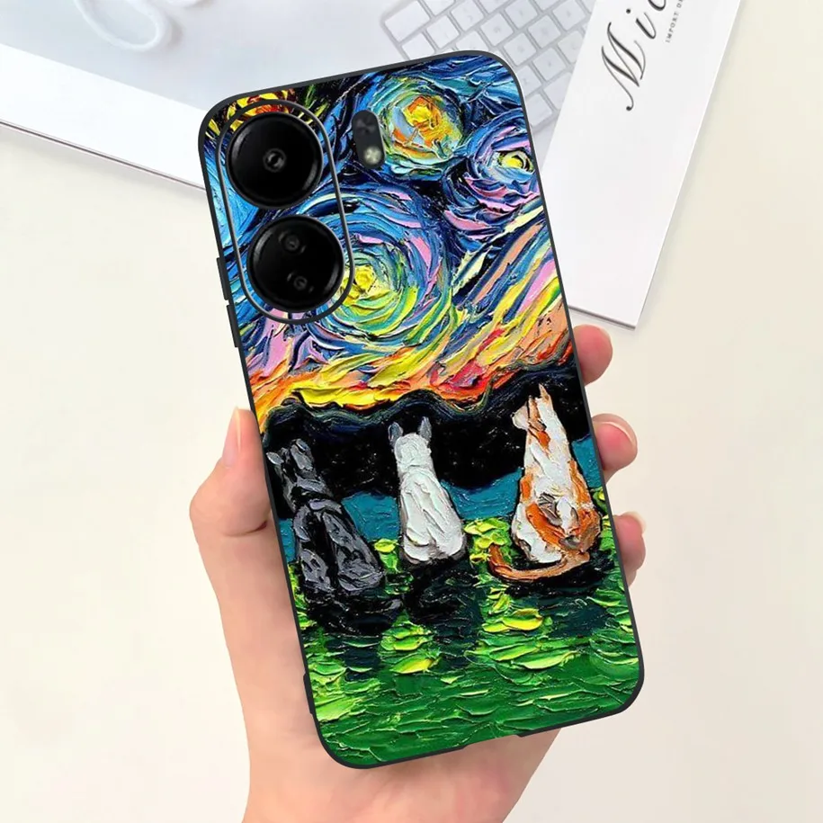 For Xiaomi Redmi 13C Case Redmi 13C 5G Cover Cute Astronaut Slim Bumper Soft Silicone Funda For Xiaomi Redmi 13R Redmi13C Hoesje