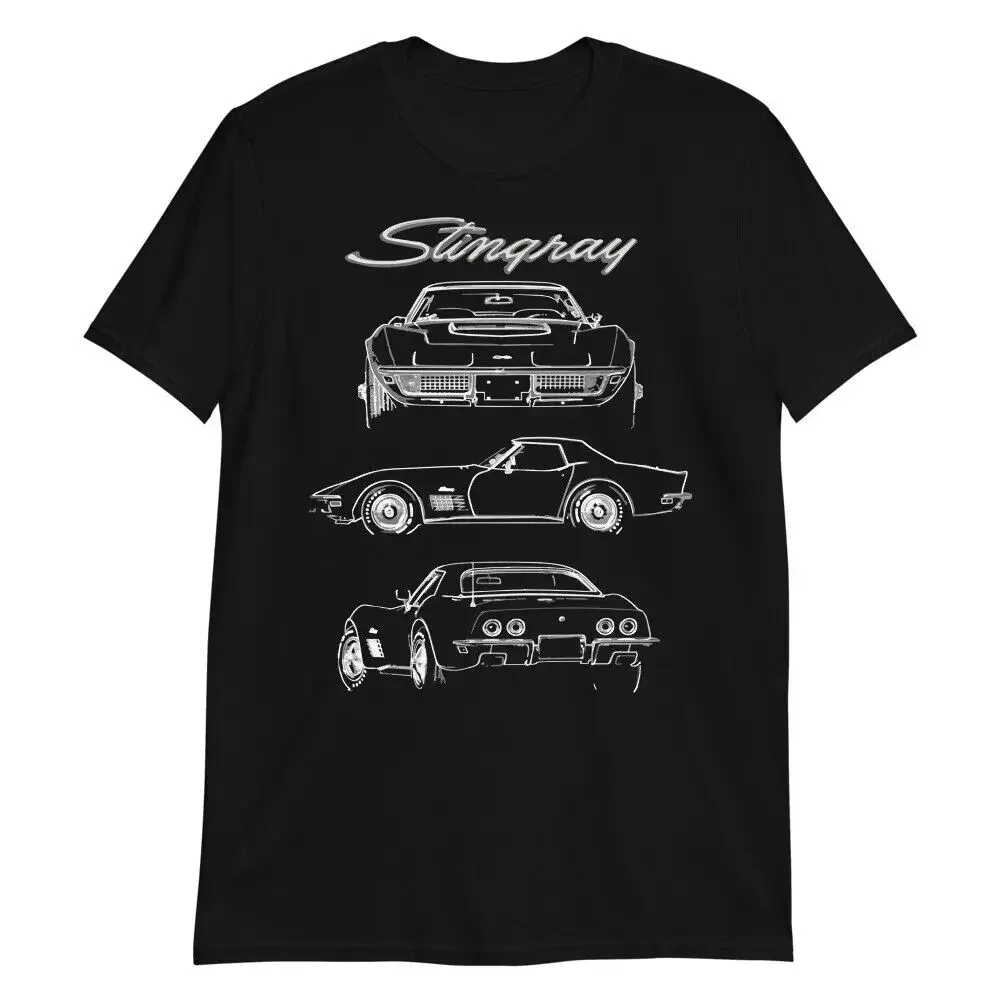 1970 C3 Stingray LT-1 Collector Car Gift T-Shirt 100% Cotton O-Neck Short Sleeve Summer Casual Mens T-shirt Streetwear