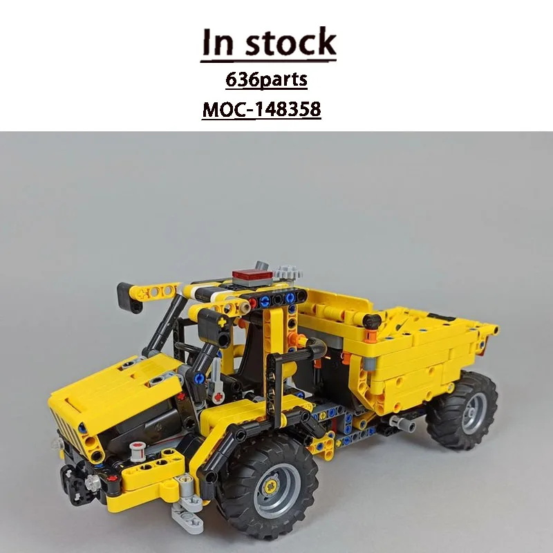 

Новая модель шарнирного самосвала MOC-148358, конструктор из 636 деталей, креативный подарок для мальчиков на День рождения и Новый год