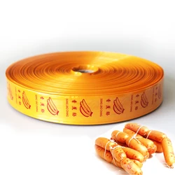 45mmx5/10M Yellow Plastic Sausage Casing Meat Stuffer Casing For Sausage Maker Hog Hamburg Sausage Filling Tool Kitchen Supplies