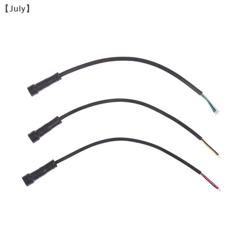 2Pin 3Pin 4Pin オスケーブルワイヤープラグ Led コネクタジャック黒ケーブル耐摩耗性ワイヤー車の防水ソケット電源コード