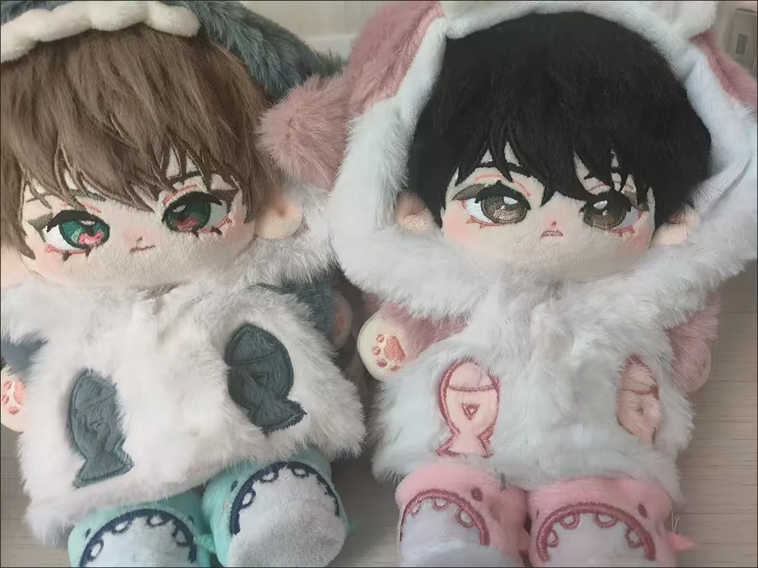 20 سنتيمتر محشوة أفخم دمية Lezhin كاريكاتير الكورية BL Manhwa سحابة فقدت في Baek Cirrus Yeon Skylar لطيف الطفل مع الهيكل العظمي هدية عيد الميلاد