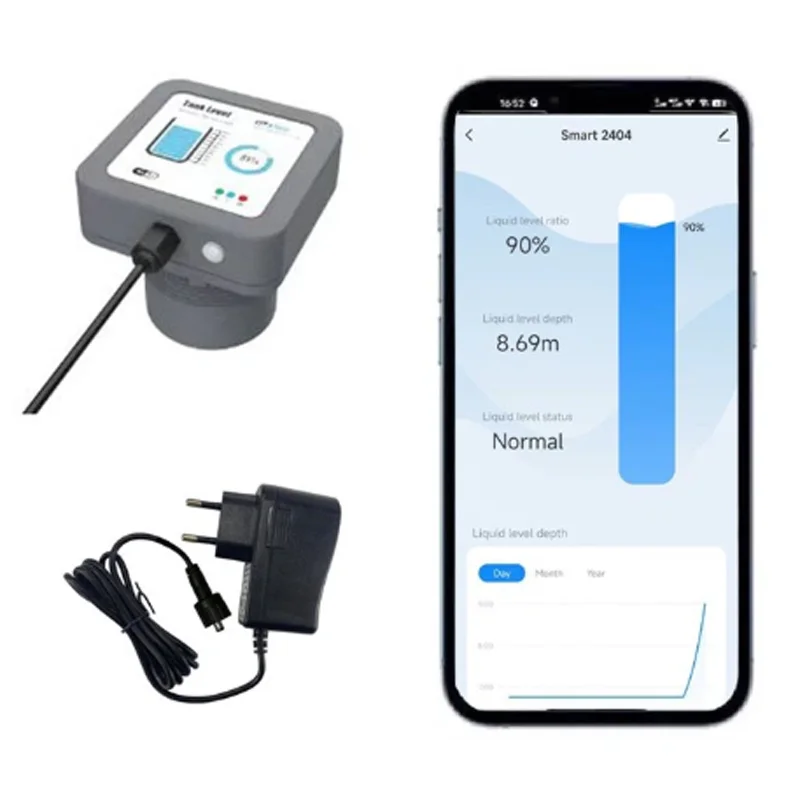 Wireless Smart IoT Ultrasonic Water Level Sensor, Tuya WiFi Compatible for Large Water Tanks