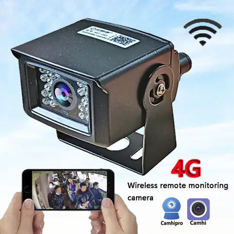 차량용 무선 카메라, 4G 휴대폰 원격 모니터링 녹음기, HD 트럭 후면보기 렌즈 액세서리, WIF12V24Black Box 방수