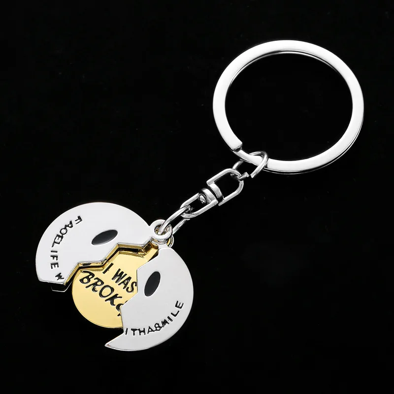 Creative New Product Can Open and Close Grimace, Smiling Face, Skull Keychain Pendant, Personalized Bag, Car Keychain Gift