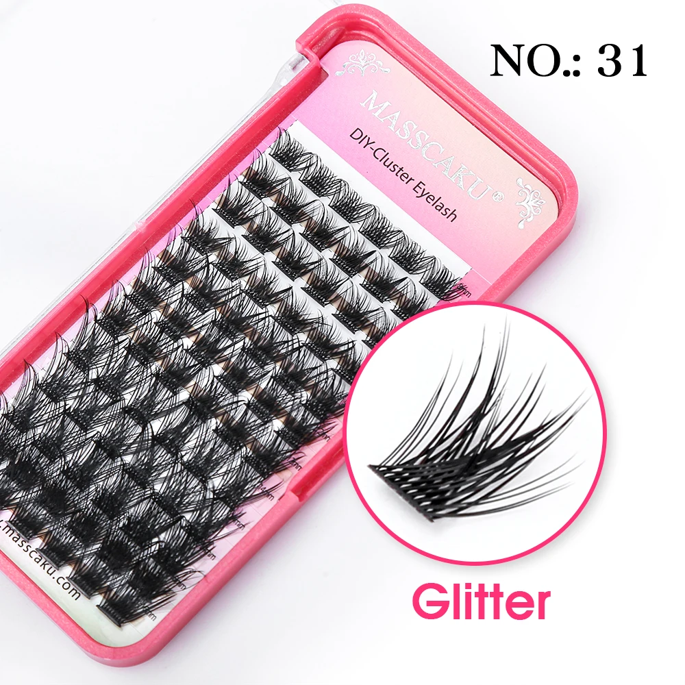 MASSCAKU Clusters Wimper Extensions 72 Volume Premade Fans Russische Wimpers DIY Zwaluwstaart Gesegmenteerde Valse Lash Extension