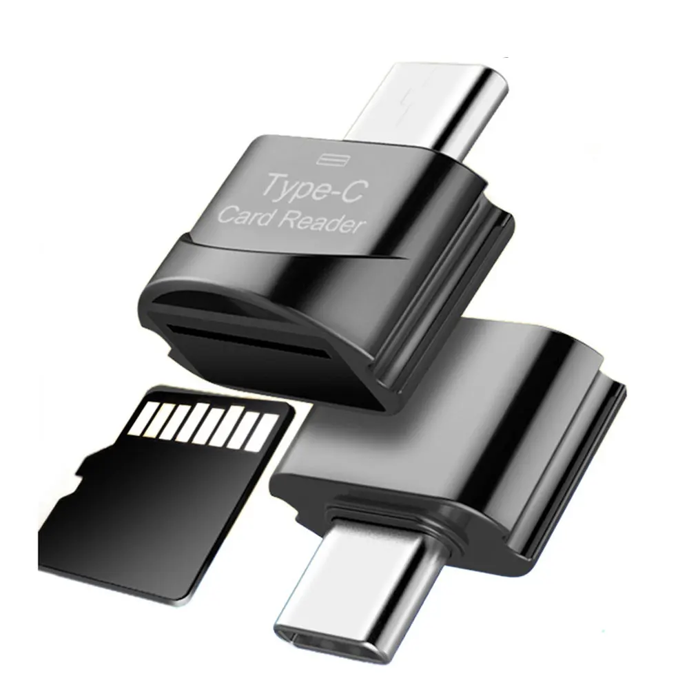 Adaptateur de lecteur de carte USB 3.0 Type C vers Micro-SD TF, mini lecteur de carte OTG pour transfert de données de téléphone et d'ordinateur portable