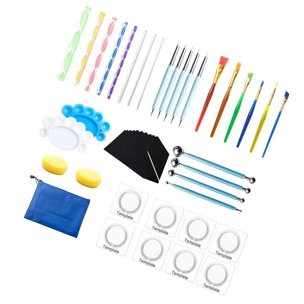 

M Dotting Pen Set Stipple Tools for Painting Sculpting Embossing Supplies Creative DIY Craft Rock Paper Wood Canvas