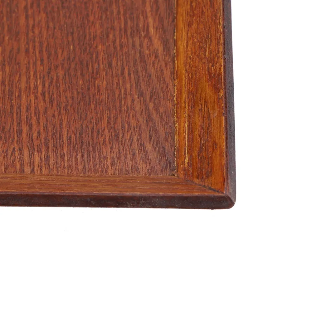 Solid Wood Snack Plate Regular Square Anti-slip Edge Cake Dessert Dish Smooth Surface Multiple Size Specifications