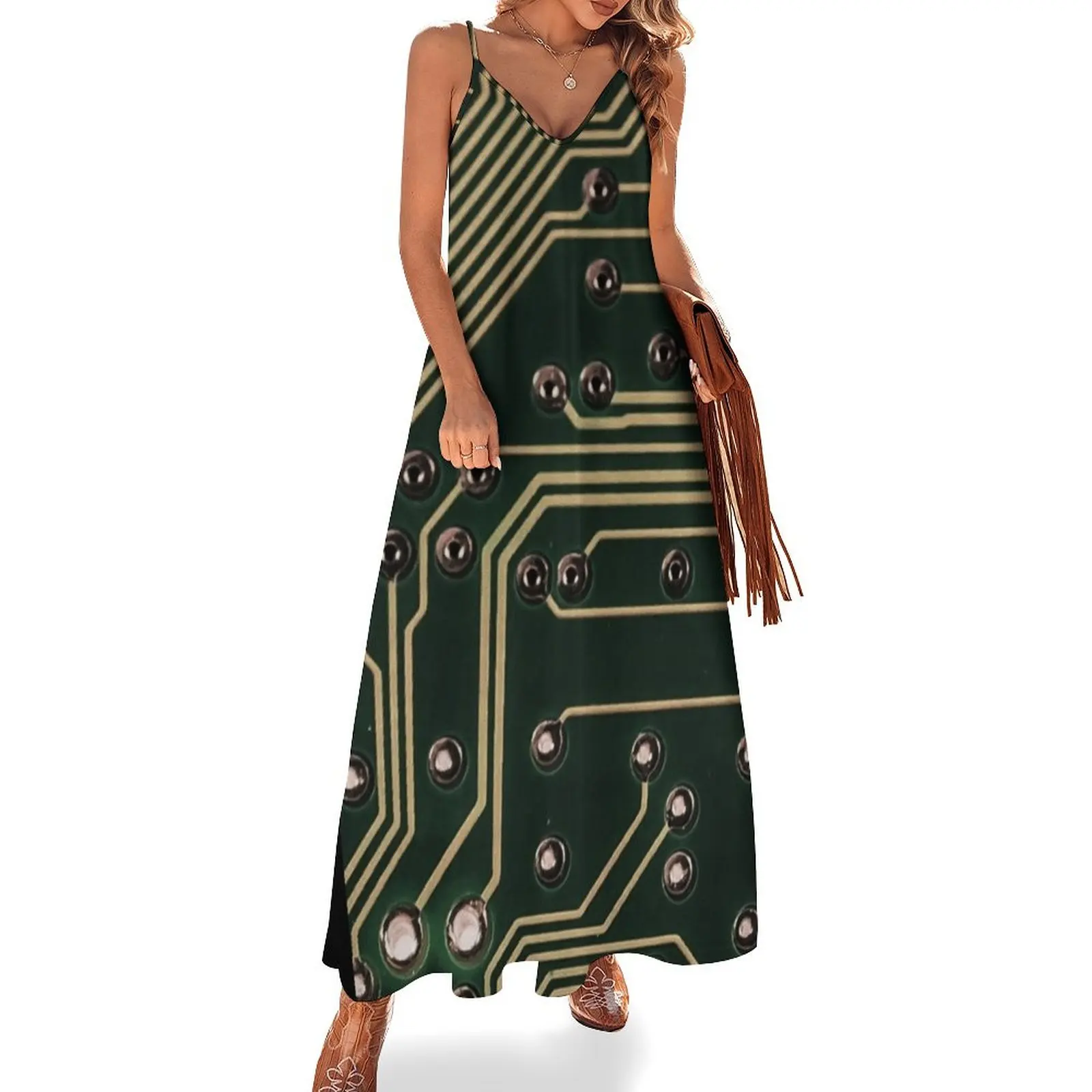 Printed Circuit Board Sleeveless Dress dresses ladies 2025 summer summer clothes for women clothes