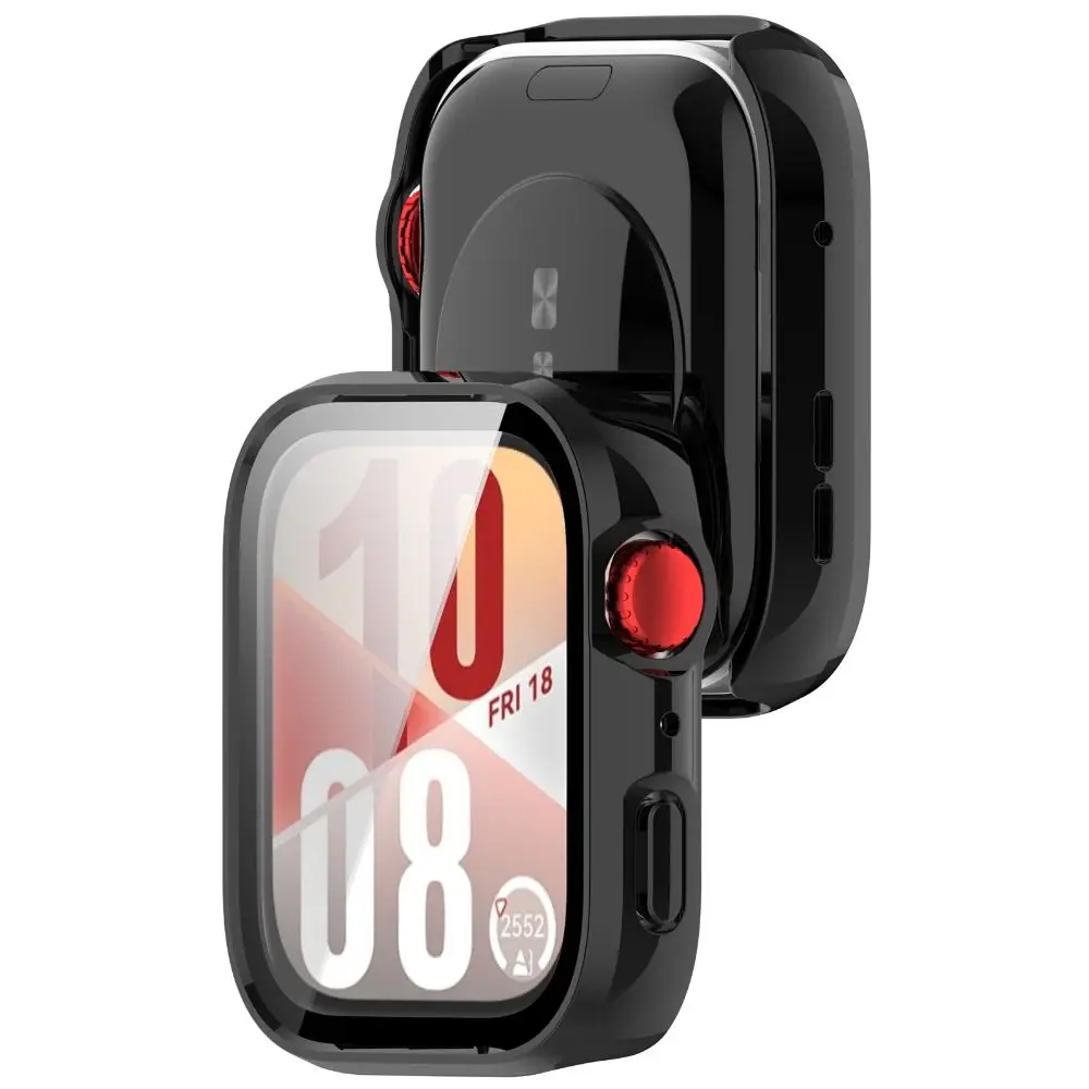 PC+강화 보호 케이스 완전 커버 긁힘 방지 화면 보호기 범퍼 커버 쉘 워치 핏 4/4 프로용