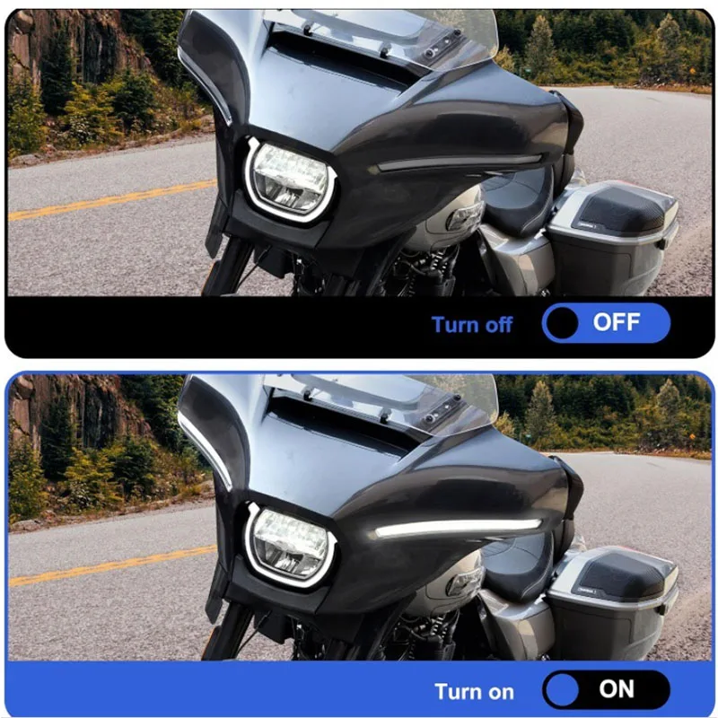 Turn Signal Batwing Fairing Light Fit For Harley CVO Street Glide 2023-2025 FLHX 2024-2025 FLHXU 2025 view 6