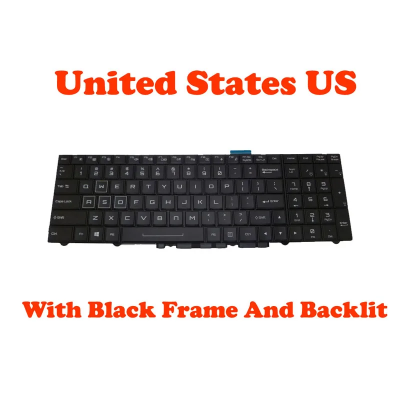 

US Japan Backlit Keyboard For CLEVO P750ZM P770ZM P771ZM P870 V149550AS1 US 6-80-P7500-013-3 6-80-P7501-013-3 P751DM P870DM