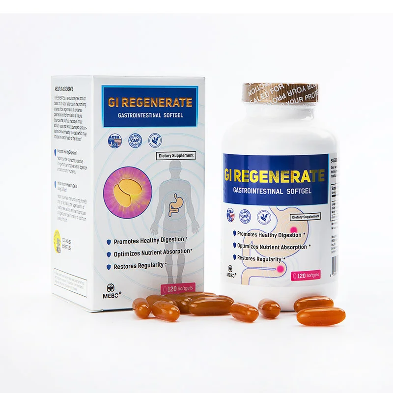 

MEBO GI Regenerate Gastrointestinal Softgel 120 Capsule GMP FDA Dietary Supplement USA