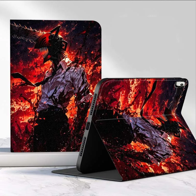 أنيمي C-منشار رجل بارد لسامسونج غالاكسي تبويب S11 S10 S9 S8 S7 S6 A11 A9 A8 A7 10.5 10.4 لايت FE زائد بوصة اللوحي