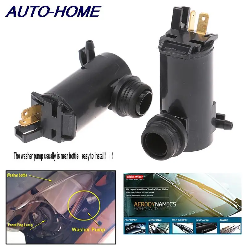 1pc 12v 24v Universal Car Glass Wiper Windshield Wiper Washer Pump Water Jet Motor