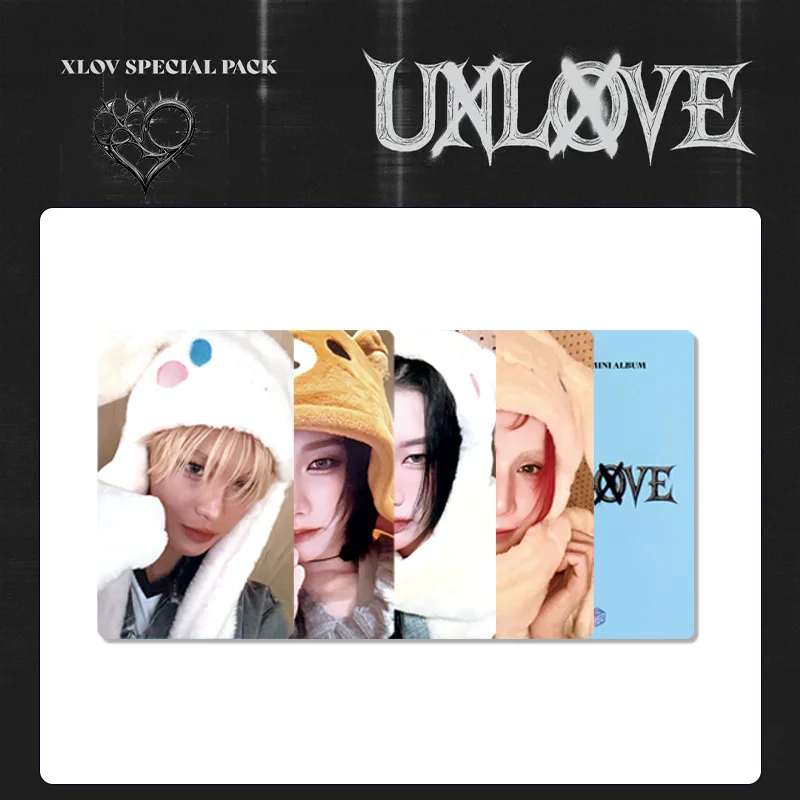 XLOV UXLXVE Album Fans Signing Event Photo Card Random card Wumuti Rui Hyun Haru HD Printing Fans Peripherals GiftCard