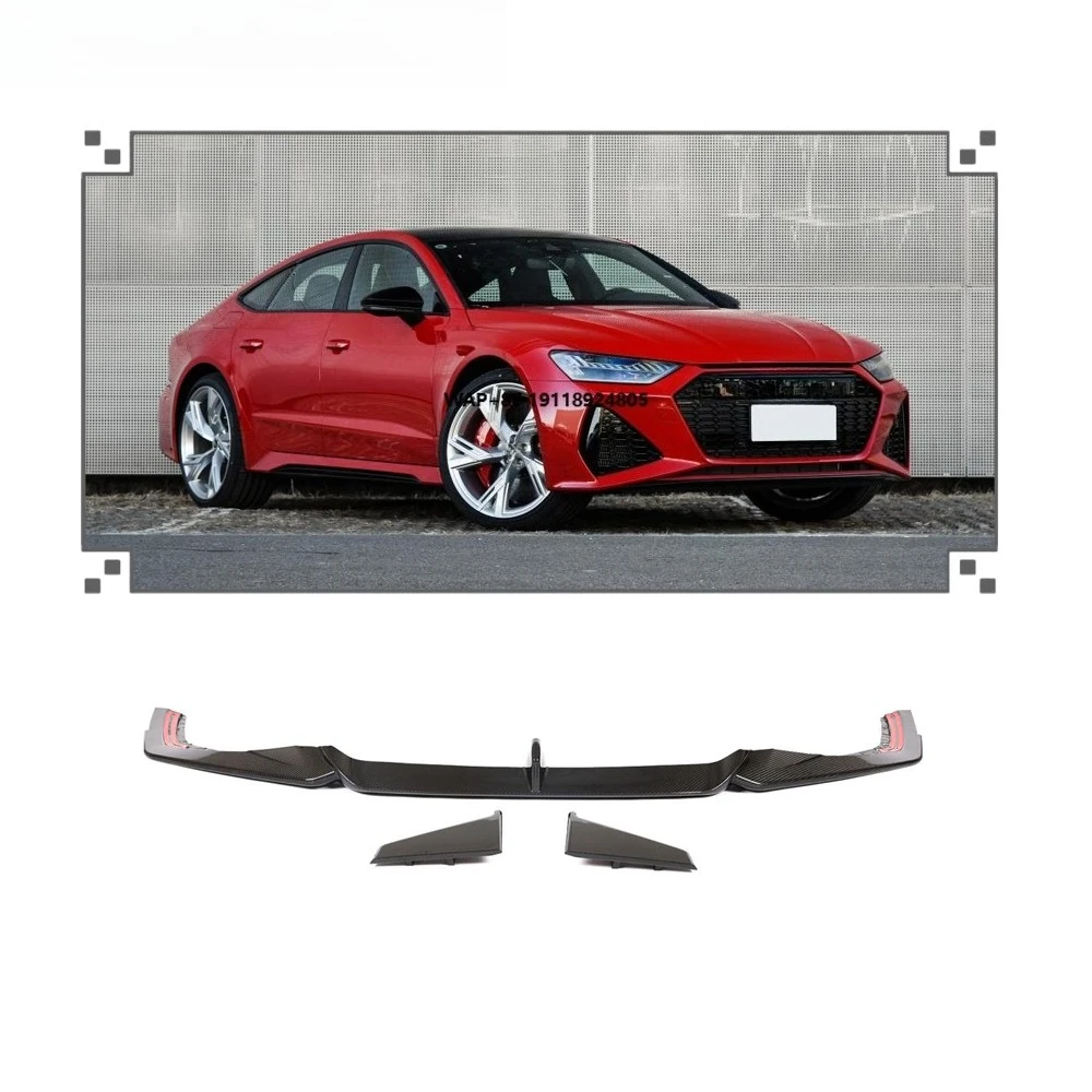 

Auto Tuning Carbon Fiber Front Bumper Lip for RS7 Sportback Hatchback 4 Door 2020 2021