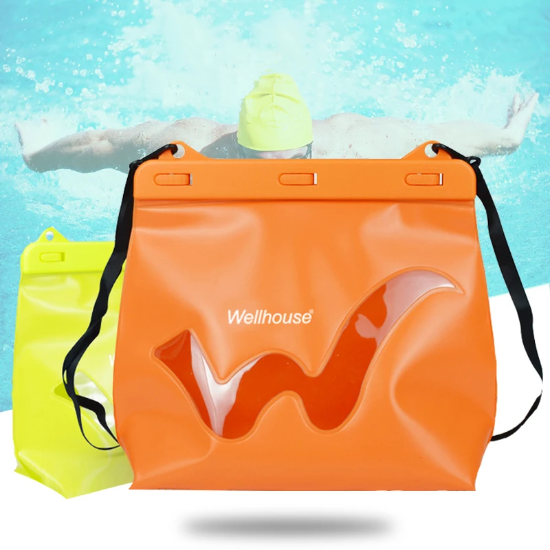 Waterproof Sundries Swimming Bag Outdoor Drifting Bag Seaside Beach Playing Water Sports Bag Large Phone Holder M/L