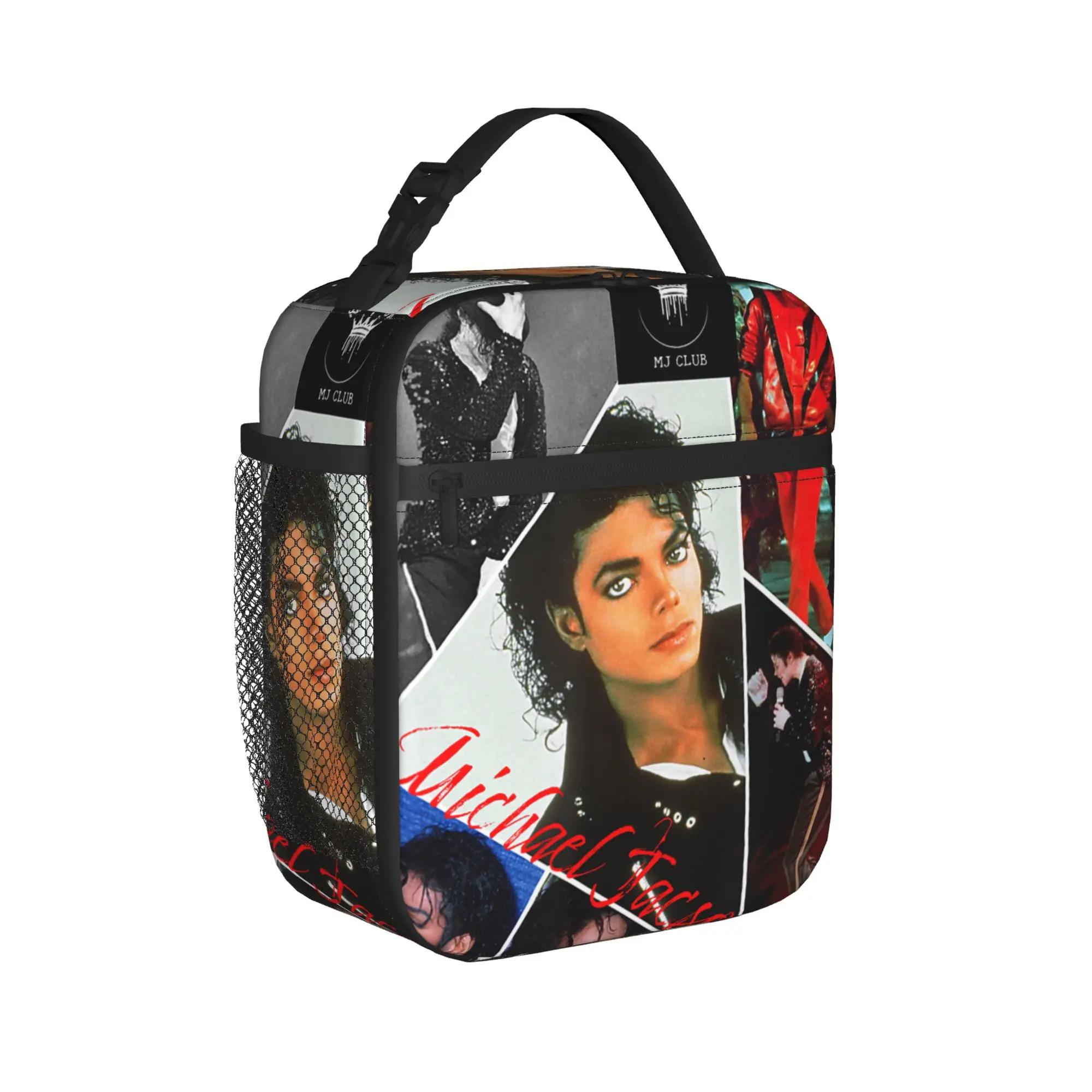 Michael Jackson 703 Lunch Bag  Portable Insulated Lunch Box Men School Print Cooler Bag Vintage Waterproof Tote Food Bags