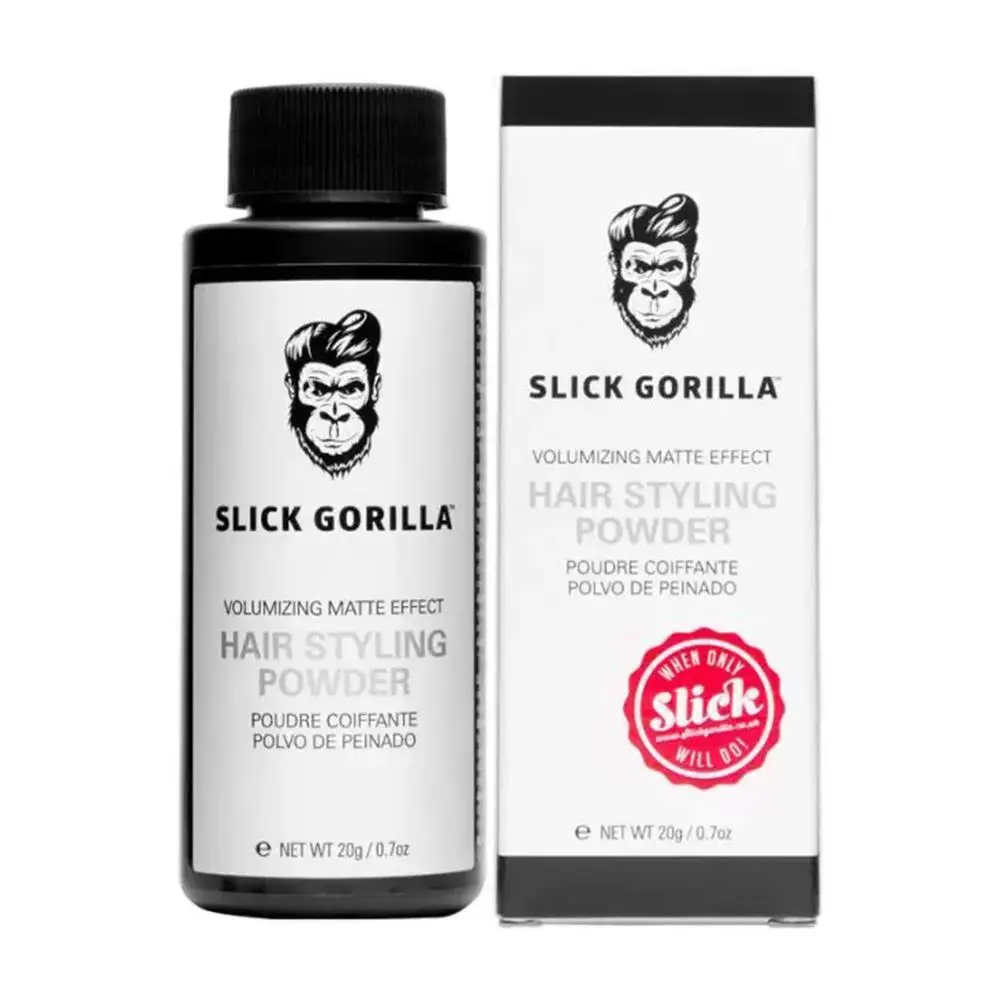 SLICK GORILLA Hair Styling Powder for Men Oil Control Long-Lasting Volumizing Dry Hair Powder Fashion Hair Care Styling Tool