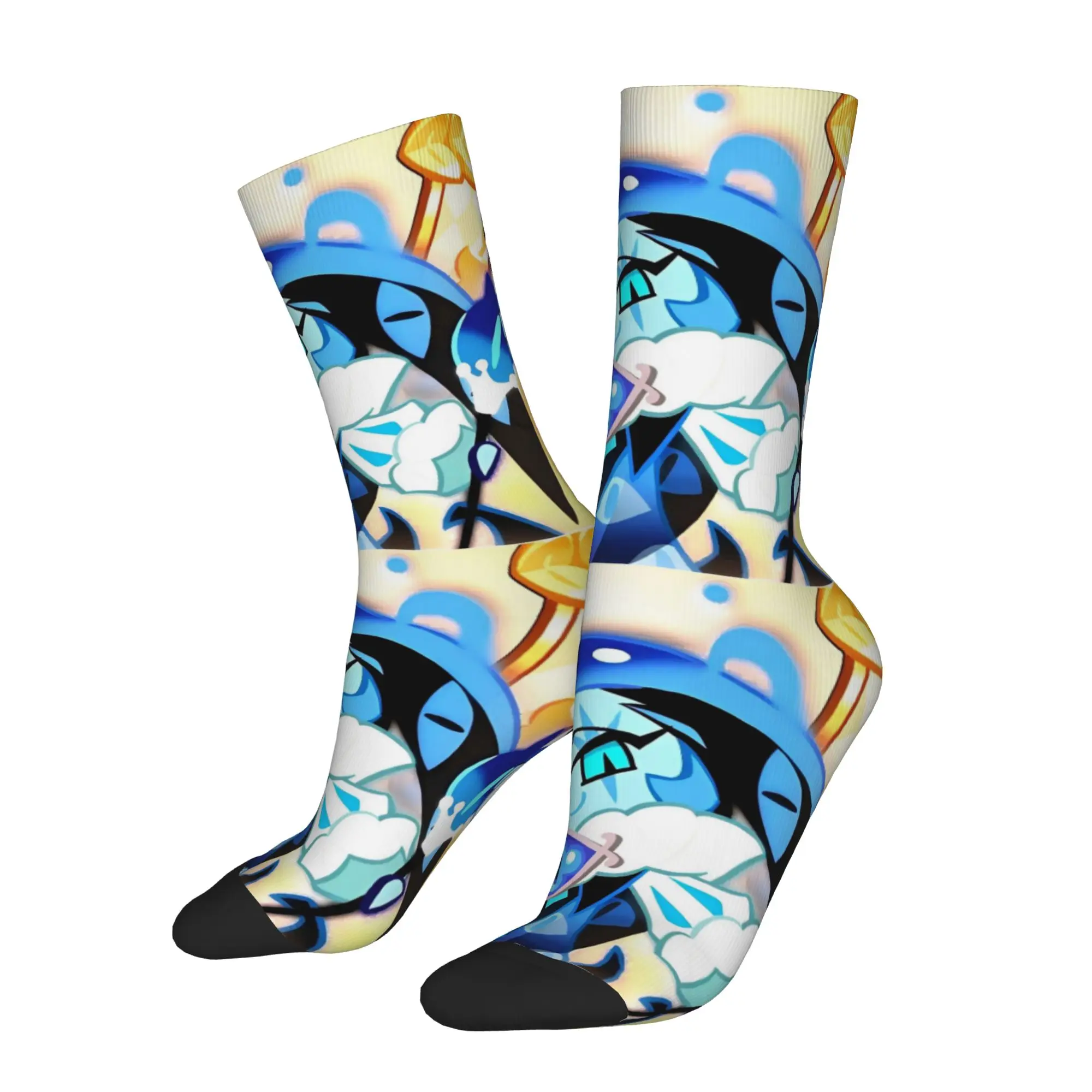 Happy Men's Socks Casual Shadow Milk Cookie Run Kingdom Sock Cute Cartoon Anime Women Socks Spring Summer Autumn Winter