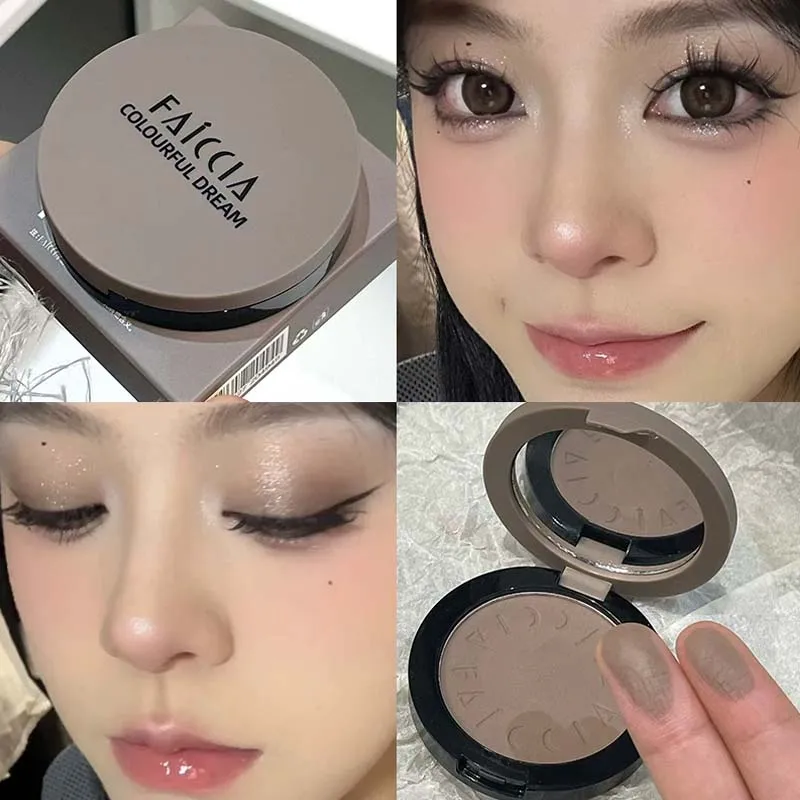 Monochrome Nose Shadow Contour Palette Natural Matte Cement Grey 3D Facial Bronzer Powder Cosmetic Highlight Brighten Contouring