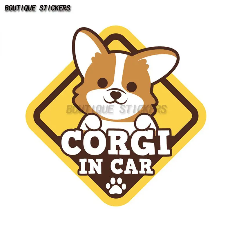 For Corgi Pembroke Personalized Car Sticker Automobile Motorcycle Sticker Barrier Scratch Waterproof PVC Sticker