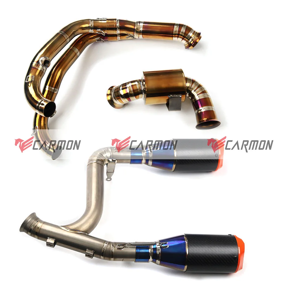 Motorcycle Exhaust System Titanium Alloy Exhaust Muffler Pipe Motorcycle Cat-back for KTM 890 Duke