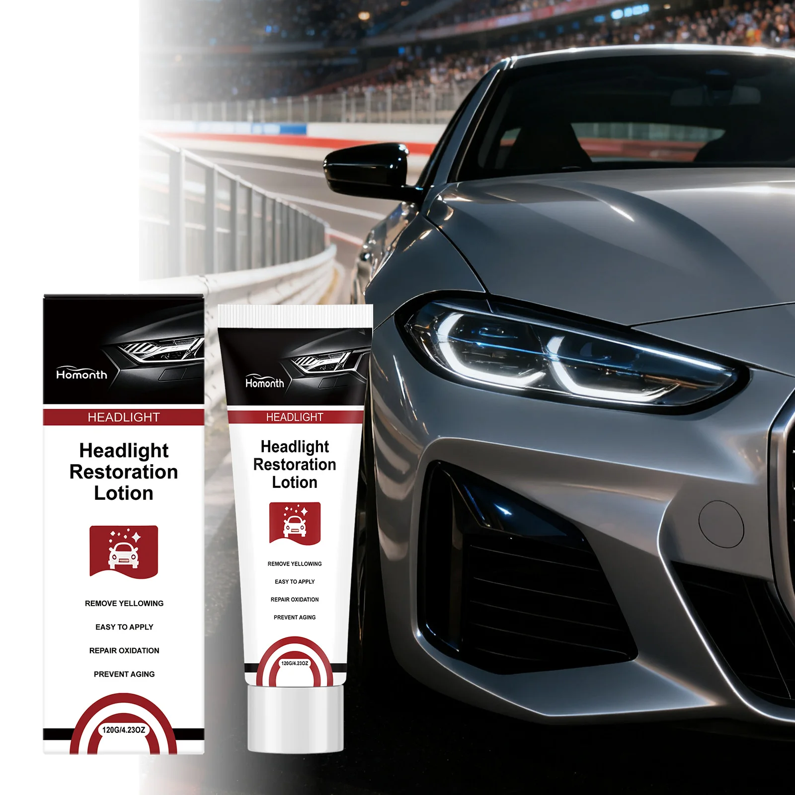 Headlight Care Agent - Daily Renovation and Cleaning for Yellowing Car Lights, Surface Scratch Care Agent