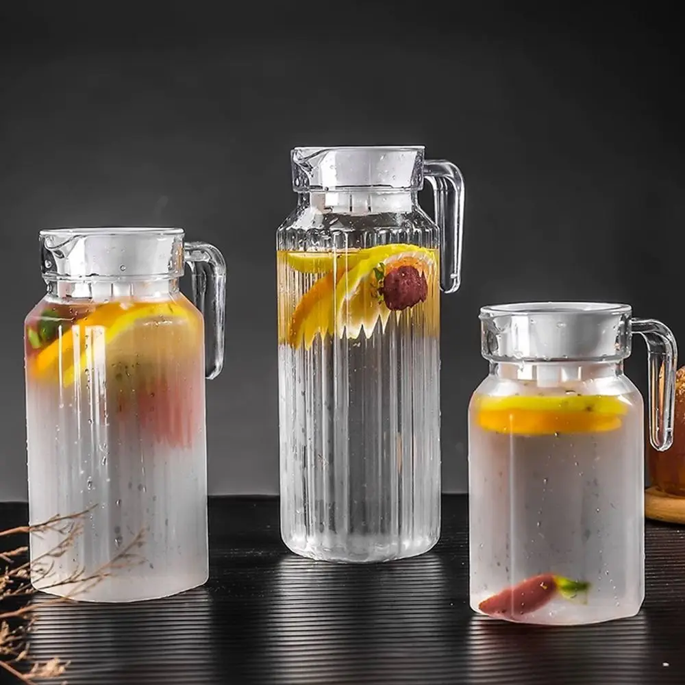 New Transparent Water Bottle Large Capacity Heat-resistant Juice Bottle Plastic Drinkware