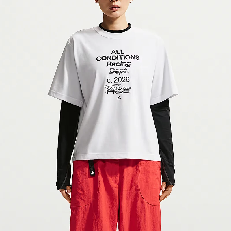 Nike genuine ACG series women's loose round neck pullover short sleeved T-shirt IR6984-100