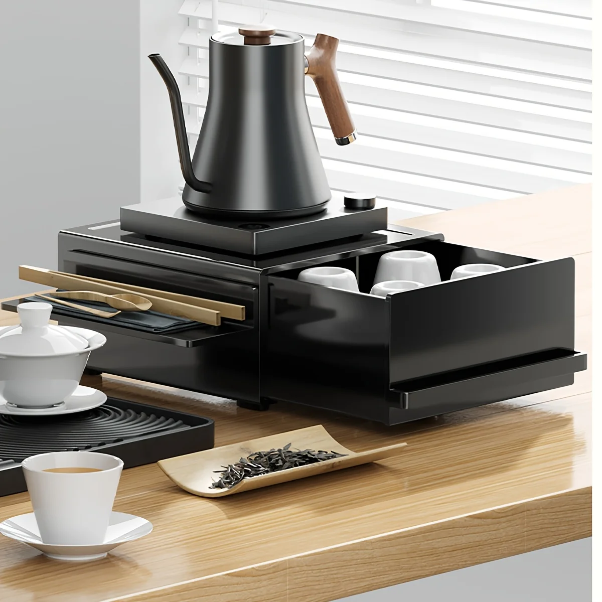 

1pc - Dust-proof Coffee Capsule Storage Box,Coffee Shop Capsule Display Rack, Drawer Type Coffee Capsule Storage Rack