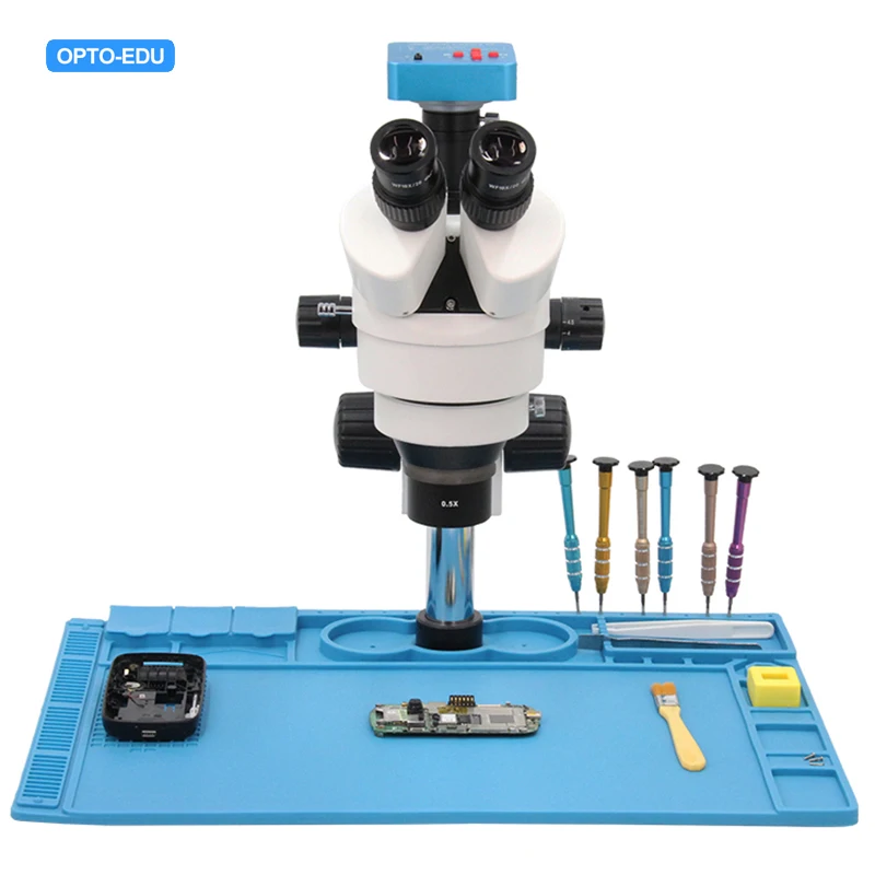 OPTO-EDU A23.1503 Electron Stereo Mobile Phone Repair Microscope