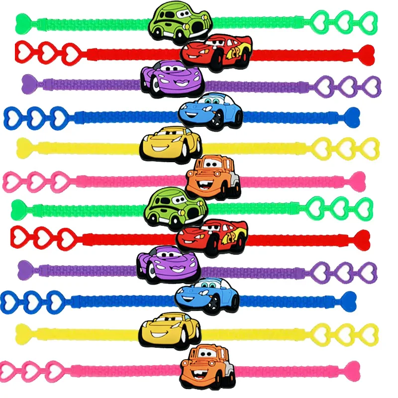 

Race Car 10PCS Slap Bracelets Wrisrtband Bracelet for Kids Birthday Party Favors Car Bag Filler School Prizes Exchanging Gifts