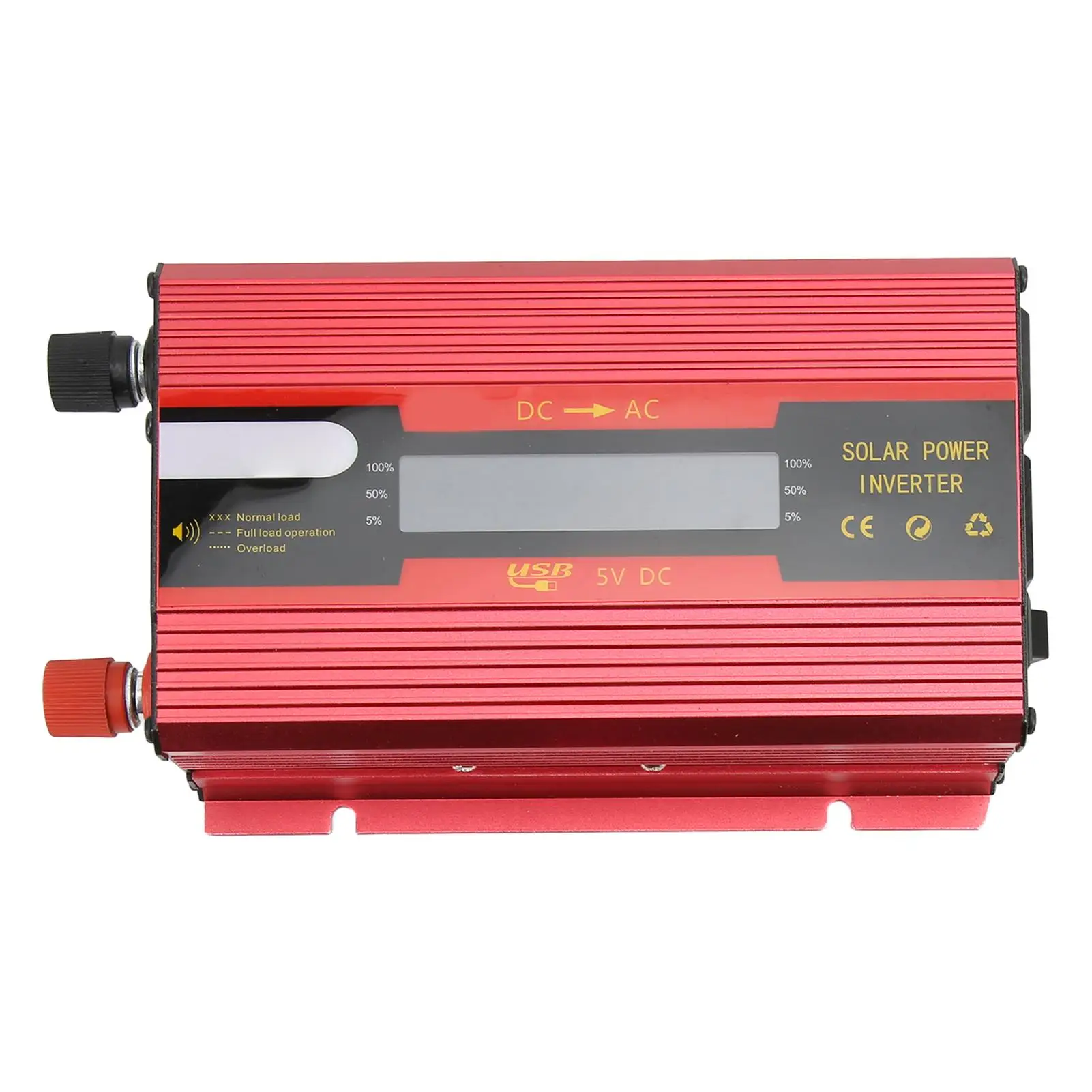 LCD Display Power Inverter, Modified Sine Wave Converter with Dual AC110V Outlets for Outdoor Emergency Outage